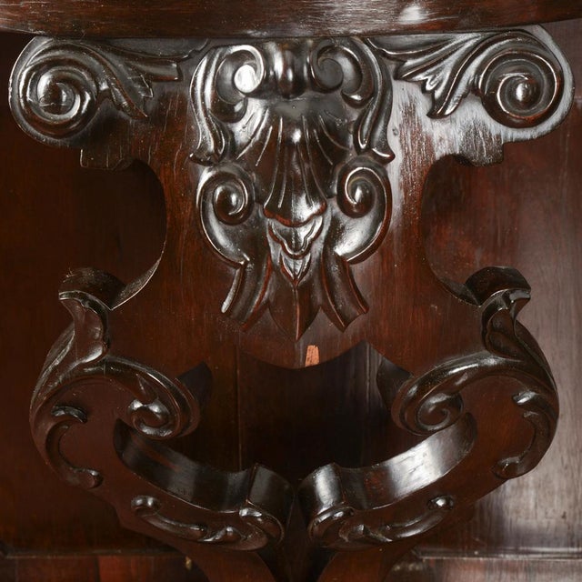 19th Century Italian Carved Wooden Console with Marble Top For Sale - Image 16 of 18