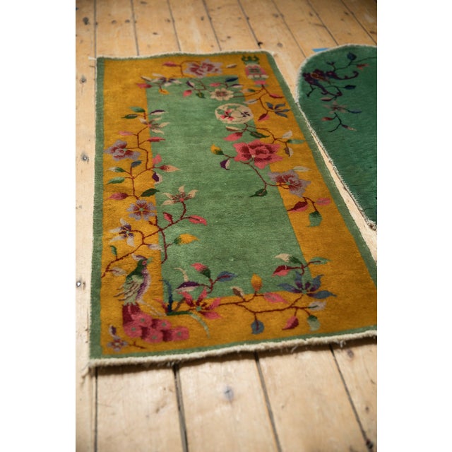 Art Deco Vintage Nichols Art Deco Rug Runner 1'11" X 3'9" For Sale - Image 3 of 9