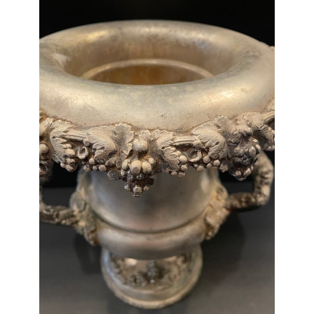 Traditional Antique Silverplate Champagne or Wine Cooler For Sale - Image 3 of 10