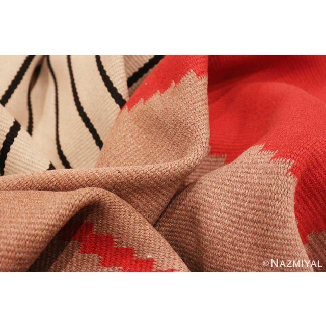 Mid 20th Century Nazmiyal Collection Antonin Kybal Vintage French Kilim Rug For Sale - Image 5 of 10