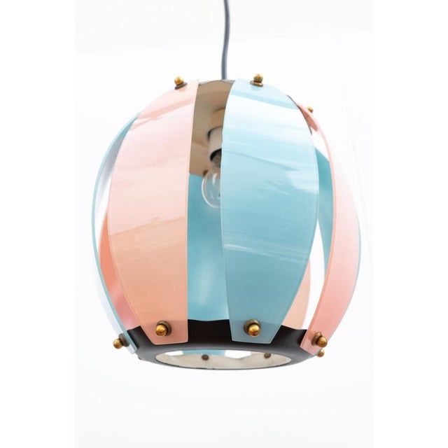 Pendant Light with Globe Lampshade, 1970s For Sale - Image 4 of 6