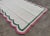 Not Yet Made - Made To Order Handmade Cotton Vegetable Dyed Scalloped Edge Rug Cream With Green and Raspberry Pink Border - 8x10 For Sale - Image 5 of 11