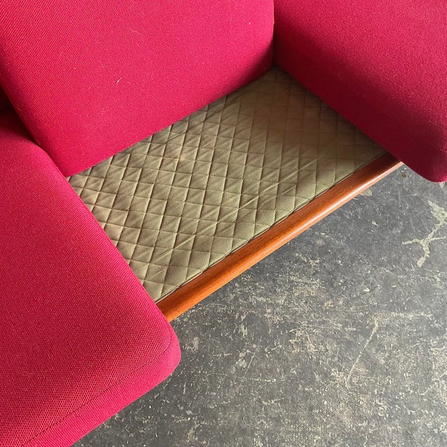 Vintage Hans J. Wegner for Getama Model 330/3a in Teak & Wool, 1965 For Sale - Image 12 of 12