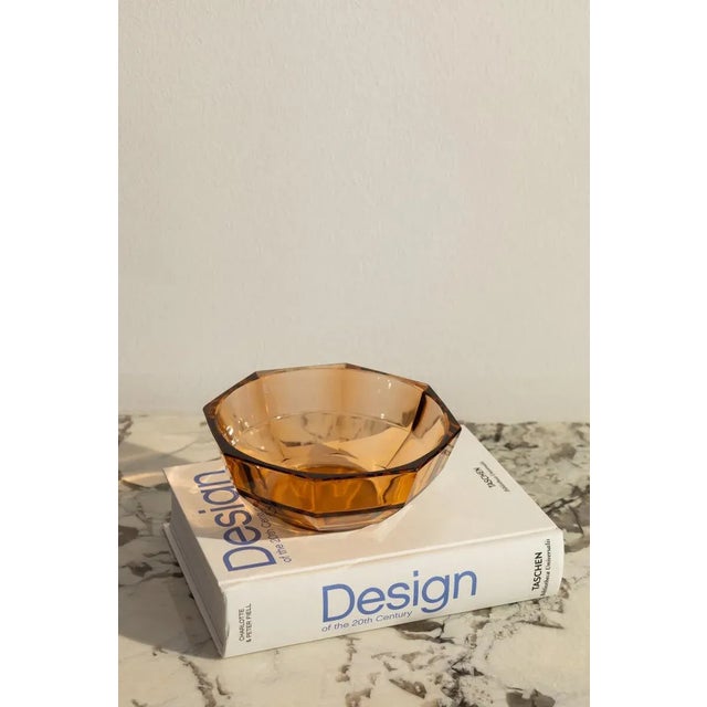 Late 20th Century Vintage Colourful Faceted Glass Bowls Set of Three For Sale - Image 5 of 12