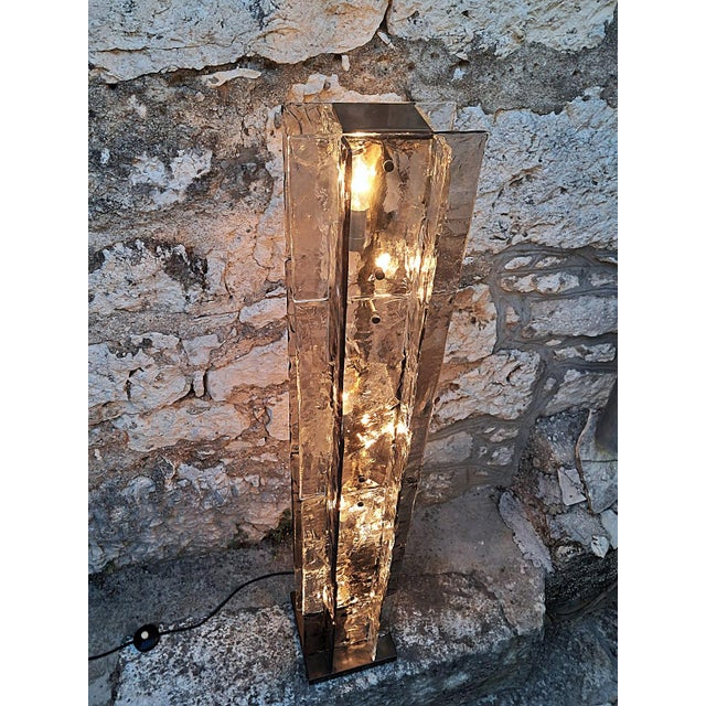 LT379 Floor Lamp in Murano Glass attributed to Carlo Nason for Mazzega, Italy, 1970s For Sale - Image 3 of 18