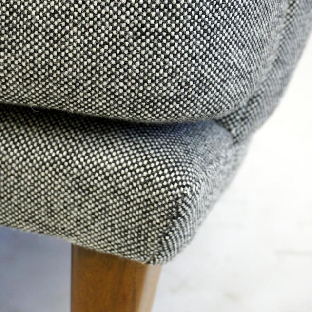Monumental Grey Austrian Mid-Century Wingback Armchair by Oswald Haerdtl For Sale - Image 6 of 13