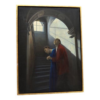 Genevieve Dael, Couple IV, 1993, Oil Painting on Canvas For Sale