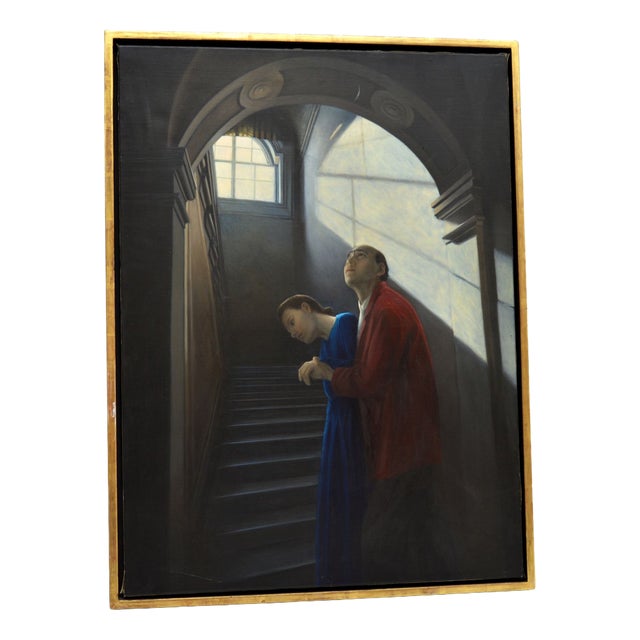 Genevieve Dael, Couple IV, 1993, Oil Painting on Canvas For Sale