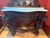 Rococo Design Toscano Hapsburg Solid Mahogany Rococo Console Table & Mirror Set - Genuine White Marble Top For Sale - Image 3 of 9