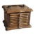 Vintage Wood Cork Coaster Set - 8 Drawer Coasters in Chest For Sale