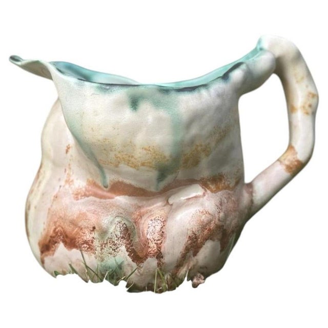 Art Deco Le Bon Dieu Ceramic Jug with Branch-Like Handle from Clarice Cliff, 1932 For Sale - Image 15 of 15