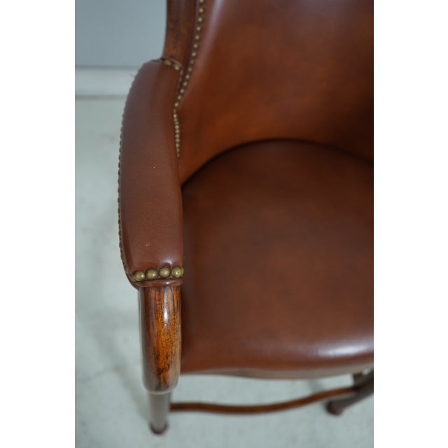 Set of 3 Hancock & Moore Leather Bar Counter Chairs For Sale - Image 9 of 18