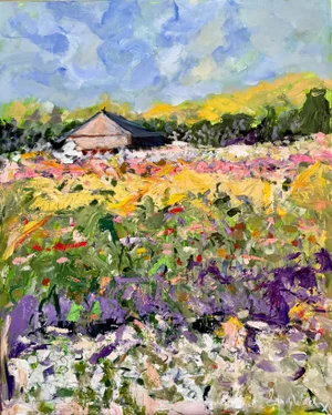 Bartlett Farm , Nantucket an Original Acrylic Painting Just Filled With the Yummy Colors of Summer!