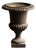 Antique Cast Iron Vase For Sale