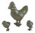 Vintage Brass Chicken With Two Chicks For Sale
