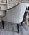 Custom Pair Upholstered Quartrefoil Club Accent Chairs For Sale - Image 9 of 11