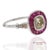 Contemporary Gia Certified 18k 750 Solid White Gold Natural Diamond and Ruby Engagement Ring, Size 7 For Sale - Image 3 of 11