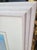 Blue 1990 Yamin Young Signed Limited Edition Serigraph Framed Blue Art Deco "Celadon Horses A" For Sale - Image 8 of 11