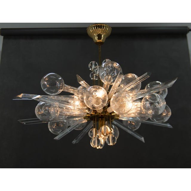 Art and Design Chandelier attributed to Rene Roubicek, 1960s For Sale - Image 9 of 18