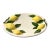 Italian Ceramic Platter With Embossed Lemons For Sale