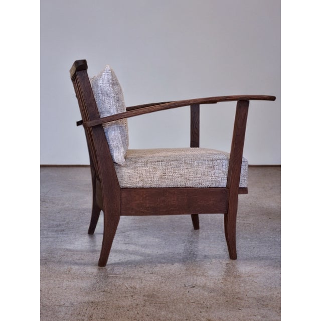Uluv Oak Armchairs, Czech Mid-Century 1950s from Uluv Krásná Jizba, Set of 2 For Sale - Image 10 of 14