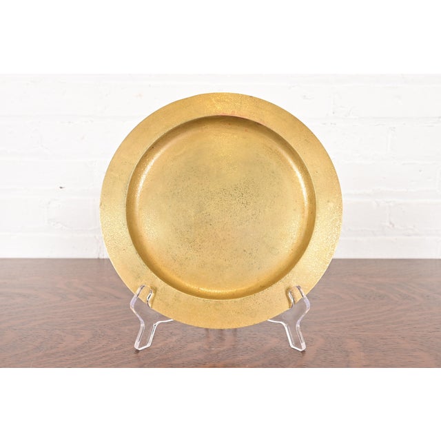 Tiffany Studios New York Bronze Doré Charger Plate or Tray For Sale - Image 13 of 13