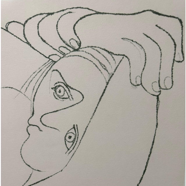 Modern Pablo Picasso Estate Hand Signed Lithograph "Femme Couchee" For Sale - Image 3 of 8
