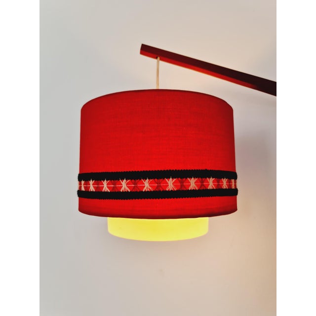 Wood Danish Teak Wall Lamp by Aro Leuchte, 1960s For Sale - Image 7 of 11