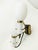 1950s Mid-Century Italian Black Metal, Brass and Opaline Glass Sconces, 1950s, Set of 2 For Sale - Image 5 of 18