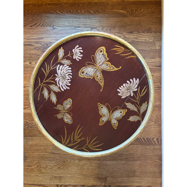 Neoclassical Bamboo Cigarette Table Attributed to Charles Pollock For Sale - Image 3 of 11