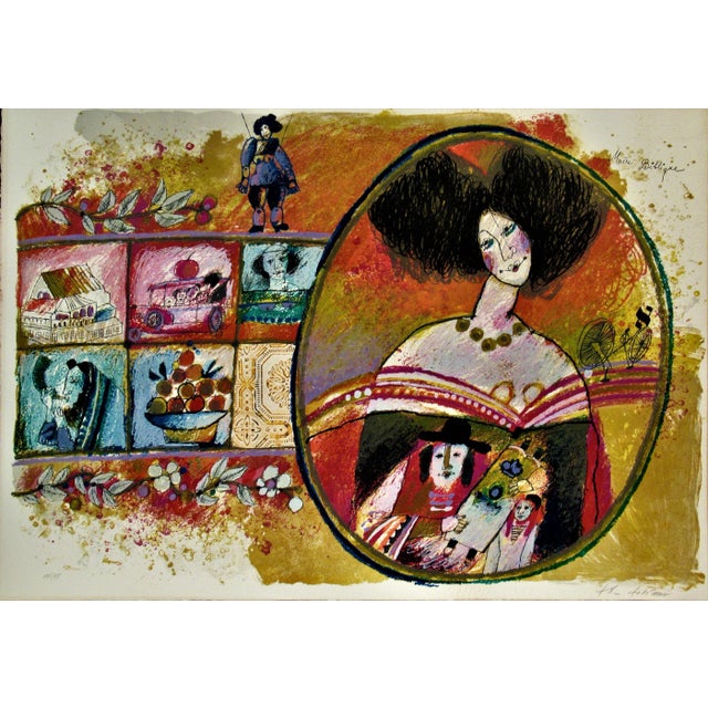 Black Théo Tobiasse, Mere Biblique, 1984 For Sale - Image 8 of 8