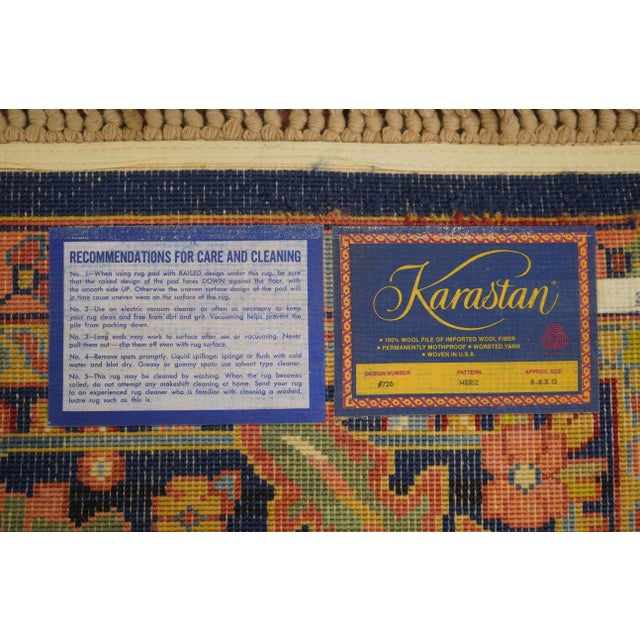 Karastan Heriz Approx. 9x12 Room Size Oriental Style Rug For Sale - Image 10 of 10