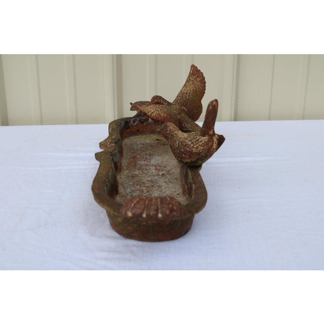 Early 20th Century French Cast Iron Small Bird Bath/Feeder For Sale In Cincinnati - Image 6 of 11