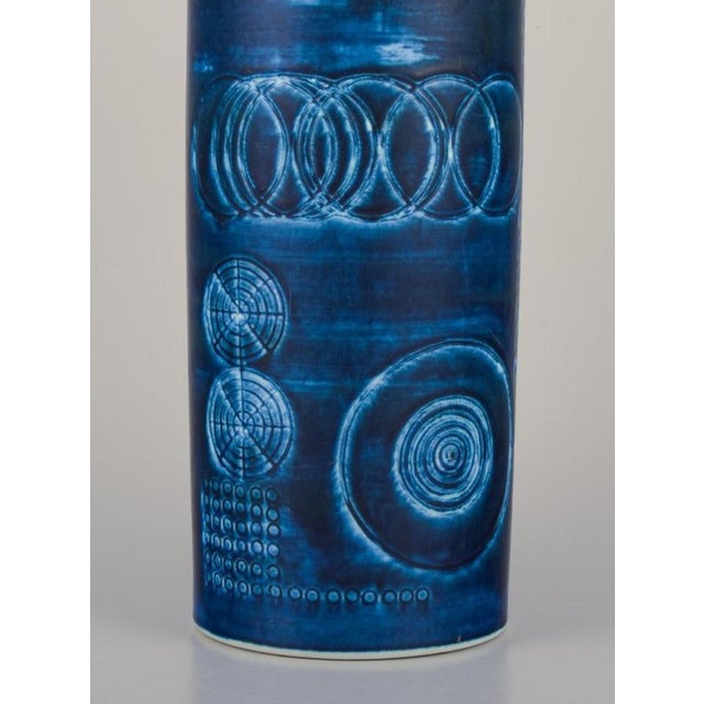 Large Modernist Ceramic Sarek Vase by Olle Alberius for Rörstrand For Sale - Image 3 of 7