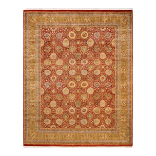 Mogul, One-of-a-Kind Hand-Knotted Area Rug - Orange, 8' 2" x 10' 1" For Sale