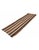 Mid-Century Modern Striped Vintage Brown Kilim Runner - 2`6″ X 9`7″ Ft. For Sale - Image 3 of 6