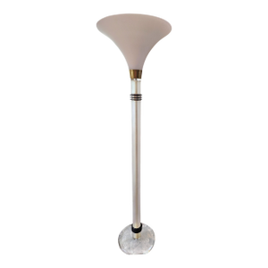 Mid Century Lucite Bauer Torchiere Floor Lamp