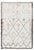 Doris Leslie Blau Moroccan Vintage Geometric Cream Hand-Knotted Wool Rug For Sale