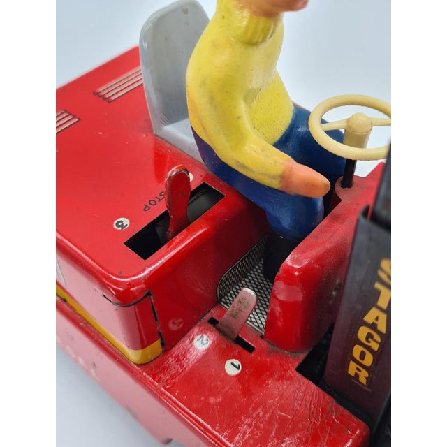 Metal Forklift from Stagor with Boxes from Stapa, Germany, 1960s For Sale - Image 10 of 12