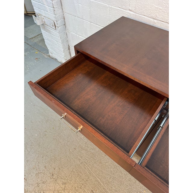 Vintage Modern Walnut Office Credenza For Sale - Image 15 of 17