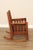 Harden Antique Mission Oak and Leather Rocker For Sale - Image 9 of 12