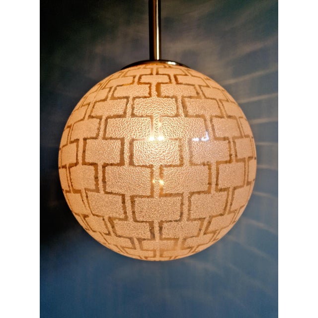 Space Age Glass Pendant Light, 1970s For Sale - Image 6 of 14