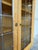Oak Leaded Glass 2-Door Bookcase Vintage Mid-Century Modern 1970s For Sale - Image 11 of 11