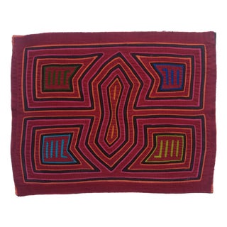 Mola Fabric by Cuna Indians, Panama, 1970s For Sale