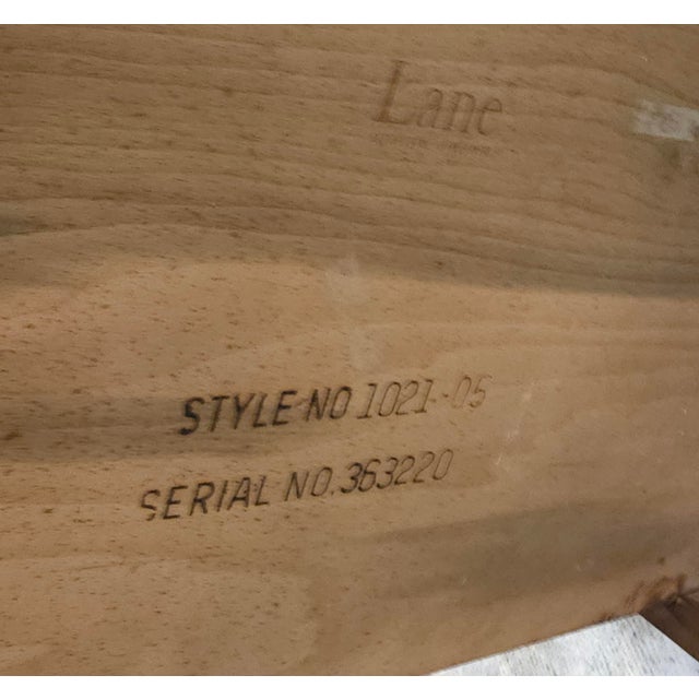 1 / 11 Lane Furniture Mid Century Style Tiered Walnut Side Table For Sale - Image 10 of 10