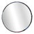 Art Deco Round Mirror Beveled Glass and Chrome Clips, 1930s For Sale