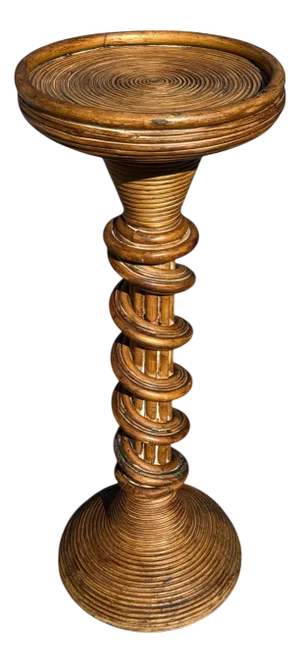 Vintage Italian Rattan Column, 1960