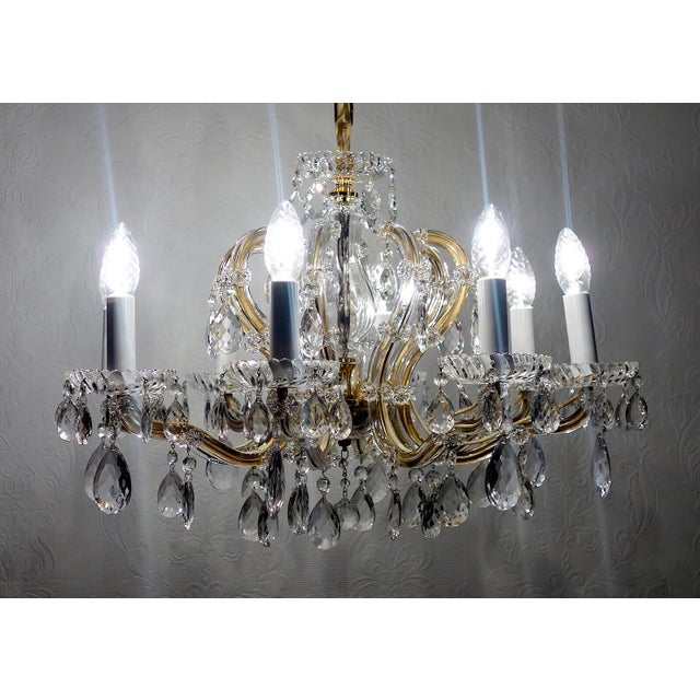 Crystal Maria Theresia Chandelier by Palme Walter for Palwa, 1960s For Sale - Image 11 of 12