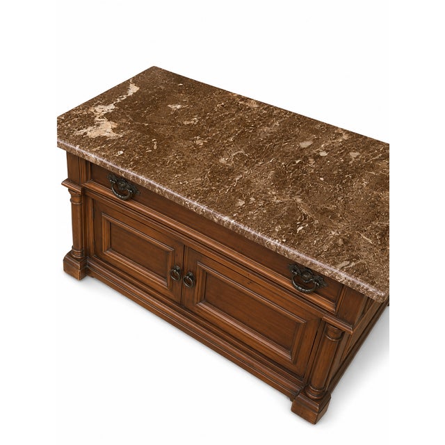 Late 19th Century Eastlake Renaissance Revival Wash Stand. Walnut With Marble Top, For Sale - Image 5 of 5