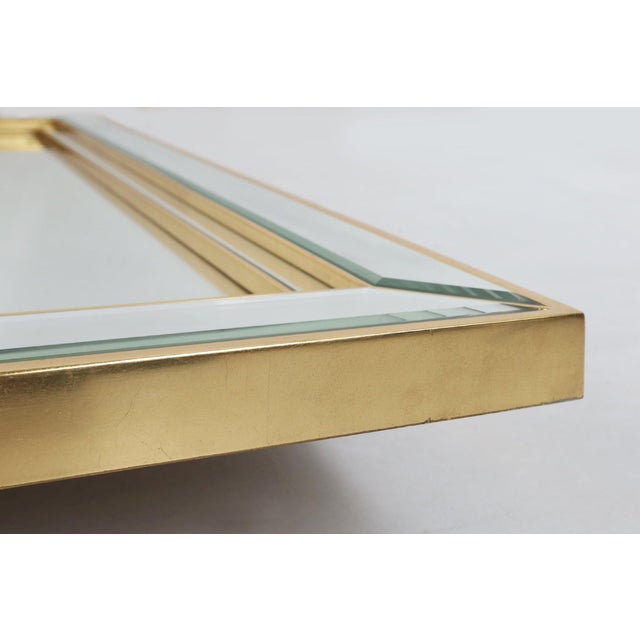 Glass Large Hollywood Regency Mirror by Deknudt, Belgium, 1980 For Sale - Image 7 of 14